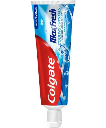 COLGATE - Colgate Max Fresh Crystal Toothpaste - Fresh Breath Toothpaste - Recyclable Tube - Pack of 12 75mL Toothpaste Tubes - Buy Online on GoSupps.com