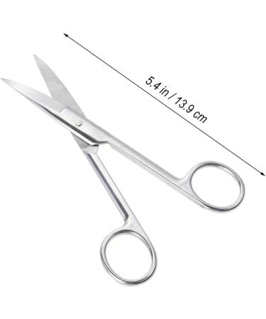 Beavorty 2pcs Curved Ear & Eyebrow Trimmer Kit - Stainless Steel Manicure & Mustache Grooming Tools for Men and Women - Buy Online on GoSupps.com