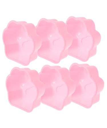 PRETYZOOM 6pcs Silicone Cake Mold Ice Cube Moulds Round Silicone Molds Cupcake Baking Cups Silicone Mini Cakes Chocolate Molds Animal Chocolate Mold Paw Non Stick Can Silica Gel