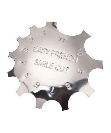 Trimmer Template Nail Edge Trimmer Nail art manicure French Manicure Accessory Kit Silver Nail Art Forms