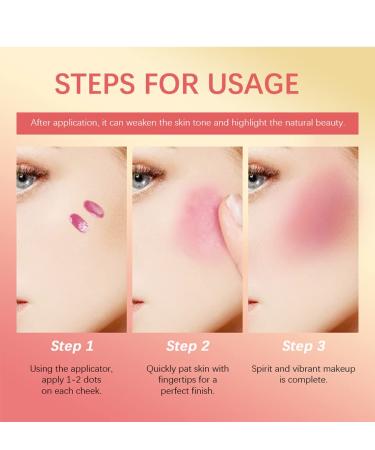 MEICOLY Matte Dewy Liquid Blush Stick - Long-Lasting Waterproof Formula - 01 Bliss Nude Pink - Buy Online on GoSupps.com