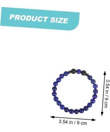 Healvian 12 Pcs Volcanic Stone Bracelet Set - Anti Nausea & Motion Sickness Jewelry for Women - Obsidian Magnetic Therapy Anklet & Wrist Chain - Assorted Colors - Buy Online on GoSupps.com