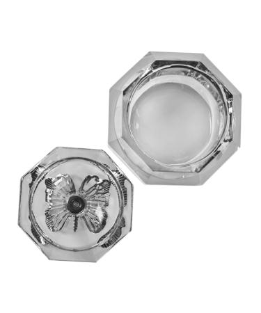 minkissy Crystal Glass Nail Dappen Dish Nail Liquid Holder Lightweight Crystal Cup Brush Holder Nail Dish Cup Nail Cups Manicure Acrylic Nail Supplies Pen Wash Cup Plate Cup Zinc Alloy