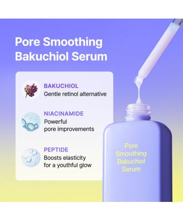 By Wishtrend Pore Smoothing Bakuchiol Serum 1.01 Fl Oz Pore Minimizer Enhanced with Bakuchiol & Niacinamide Peptide Increase production of Collagen Fiber for saggy & enlarged pores - Buy Online on GoSupps.com