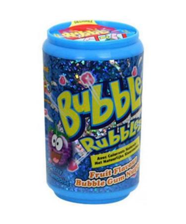 DOK BUBBLE RUBBLEZ Kaugummigranulate - fruity colorful - three flavors - practical donor box 60 g (sorted) |60 g (1 Pack)