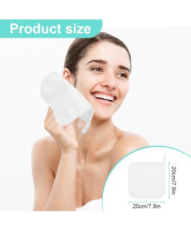 URAQT 6 Pack Face Cloths Make Up Remover 7.87 * 7.87in Soft Microfibre Face Wipes for Reusable Makeup Remover Cloth Washable Ultra Soft Facial Cleansing Wipe Cloths (White) 6 Pcs-white - Buy Online on GoSupps.com