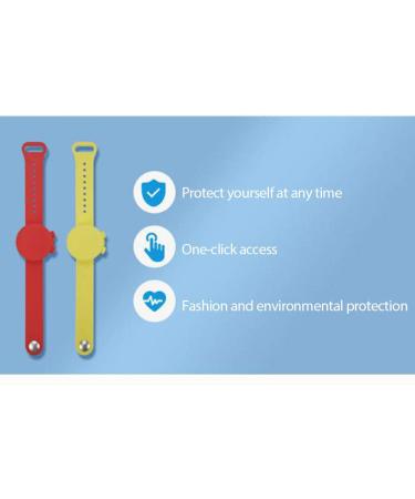 UISI Silicone Bracelet - Disposable Portable Hand Sanitizer Wristband (Clear Pink) - Ideal for Adults and Children - Buy Online on GoSupps.com