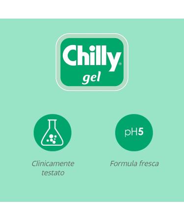 Buy 12x Chilly Gel Intimate Cleaning Gel - Natural Menthol | pH 5 | 200ml + Italian Gourmet Polpa 400g | Clinically Tested Hygiene - Buy Online on GoSupps.com