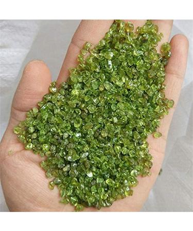 100g Natural Peridot Quartz Crystal Loose Stone Polishing Green Macadam for Decoration Chakra Reiki Balancing - Buy Online on GoSupps.com