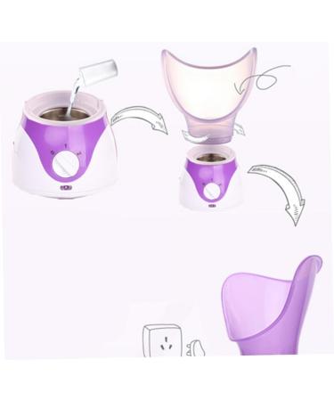 DOITOOL Steamer for Face Spa 2 in 1 Hair Steamer Cloth Steamers Facial Spa Steamer Moisturizing Mist Sprayer Cooking Steamer Facial Spray Mister Steamer for Facial The Face Purple - Buy Online on GoSupps.com
