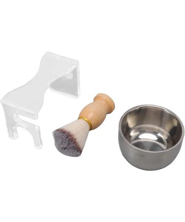 Ozgkee 3 Piece Shaving Brush Set for Men - Acrylic Holder Bubble Bowl Nylon Bristle | Premium Quality Shaving Accessories for a Luxurious Grooming Experience - Buy Online on GoSupps.com