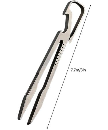 Miniature Picking Tool Stable Precision Tweezers Fine Tip Tweezers Lightweight Hobbyist Tweezers Pick Up Tweezers with Light Key Chain Survival Tool for Camping Climbing Travel and Home Bottle opener - Buy Online on GoSupps.com