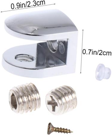 Artibetter 6pcs Glass Clip Desk Partition Clamp Glass Railing Glass Clamps Adjustable Glass Tray Laminate Clamp 2.3X2.2cm Silver - Buy Online on GoSupps.com