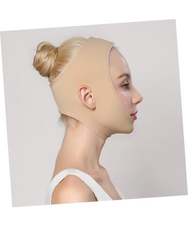 1pc Thin Chin up Facial Slimming Strap Breathable Band for V Line Thin Masseter Chin Shaping Spandex Product 30X10X1.5CM skin-coloured - Buy Online on GoSupps.com