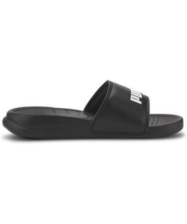 PUMA Unisex Kids Popcat 20 PS Slide Sandals - 34.5 EU - Puma Black & White | International Shipping - Buy Online on GoSupps.com