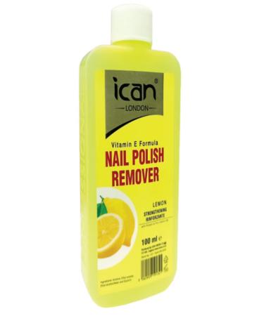 ican London Lemon + Vitamin E Formula Nail Polish Remover 100ml