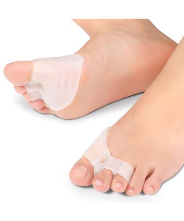 Toe Separator  Toe Spacers  Big Toe Separator Gel Bunion Pads Toe Straightener for Hallux Valgus  Hammer Toe  Overlapping Toe Bunion Pain Relief  Fits Men and Women(1 Pair)