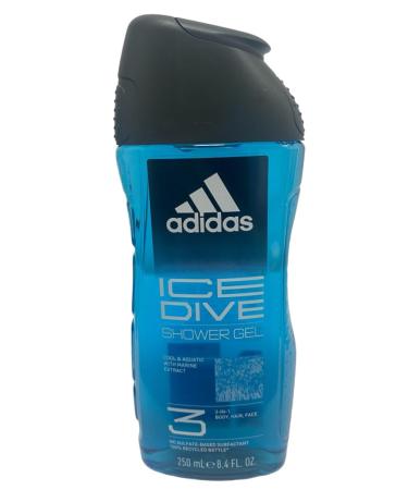ADIDAS ICE DIVE by Adidas HAIR & BODY WASH 8.4 OZ (DEVELOPED WITH ATHLETES) 100% Authentic