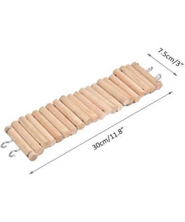 Wooden Hamster Ladder - Pet Suspension Bridge for Climbing and Swinging - Ideal for Mice, Gerbils, Chinchillas, and Parrots - Buy Online on GoSupps.com