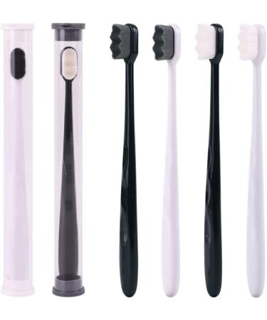 Healvian Micro-Nano Toothbrushes Soft Travel Toothbrush for Tooth Cleaning Care | Ideal for Pregnant Women | Black Handle - Buy Online on GoSupps.com