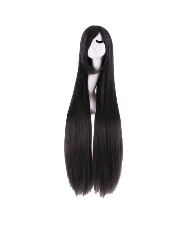 MapofBeauty 40" Anime Costume Long Straight Cosplay Wig Party Wig (Black) - Buy Online on GoSupps.com