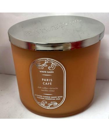 Buy Bath and Body Works White Barn 3-Wick Candle with Essential Oils - 14.5 oz - Paris Cafe | International Shipping Available - Buy Online on GoSupps.com