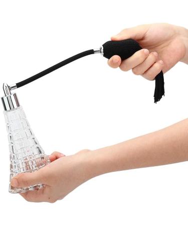Yctze Vintage Refillable Perfume Bottle Antique Black Empty Glass Atomizer with Tassel Bulb Sprayer 75ml Ideal for Makeup Tools and Accessories - Buy Online on GoSupps.com