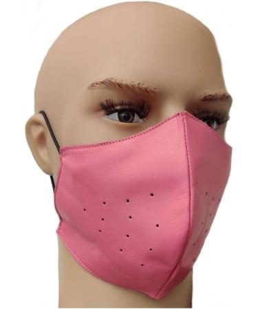 Buy Noble House Breathable Community Leather Face Mask - Stylish Mouth Guard in Black Yellow & Pink | International Shipping - Buy Online on GoSupps.com