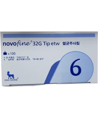 Novofine 32G 0.23/0.25x6mm Needles - 100pcs/box | Premium Quality for International Shipping - Buy Online on GoSupps.com