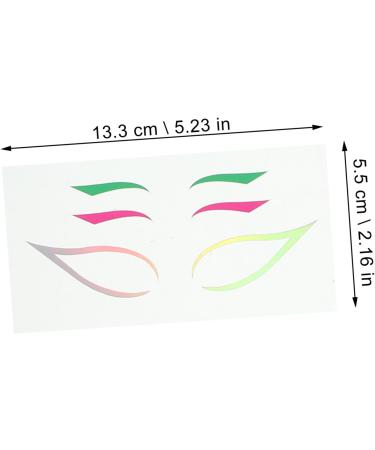  Didiseaon Didiseaon Set of 4 Colorful Eyeliner Stickers Waterproof Eyeliner Stickers Eye Makeup - Buy Online on GoSupps.com