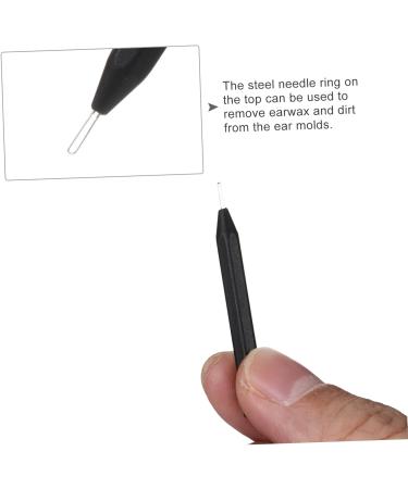 FOYTOKI 4pcs Hearing Aid Cleaner Steel Needle Rod Earwax Removal Tool Earmold Cleaning Rod - Buy Online on GoSupps.com