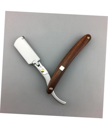 Magiclulu 3-in-1 Men's Barber Razor | Safe Manual Knife Holder & Wooden Cutlery for Precision Shaving - Buy Online on GoSupps.com