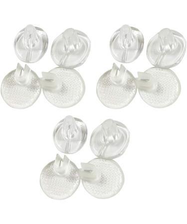 Healifty Transparent Split Toe Cushion Silicone Flip Flops Foot Pad - 6 Pairs | Home Outdoor Comfort - Buy Online on GoSupps.com