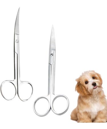Buy Minkissy 4-Piece Onion Cutter & Pet Hair Scissors Set - Stainless Steel Animal Hair Cutting Tools for Grooming - Buy Online on GoSupps.com
