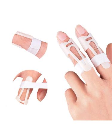 ALisasin Finger Straightener Splint Joint Support Brace Knuckle Recovery Rehabilitation Exercise Finger Joints Training Orthosis Finger Support Protector(5 sets)