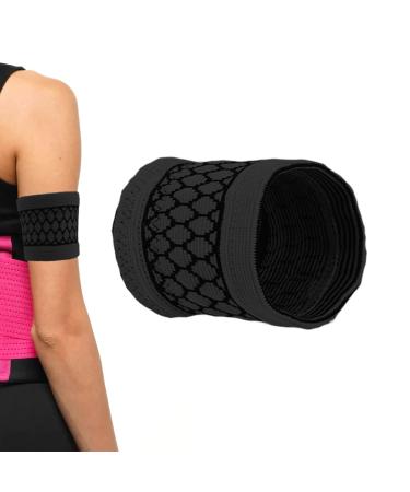 Diabetic Arm Band for CGM Sensor Protective Dia Band suits Freestyle Libre Medtronic Dexcom Sensor Cover for Medical Device BLACK (M)