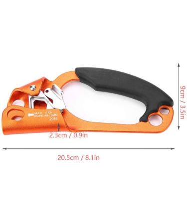 Climbing Ascender - Right Hand Device for 8mm-13mm Rope | Rock Climbing Equipment - Orange - Buy Online on GoSupps.com