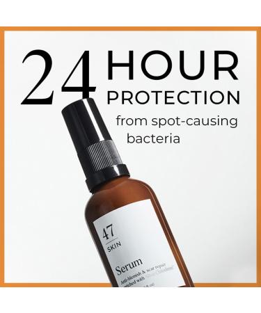 47 Skin Hydrating Face Serum for Acne and Scars - Anti-Blemish & Scar Repair Treatment | Silver Chitoderm, Smooth Moisturizer Serum for All Skin Types - 30ml - Buy Online on GoSupps.com