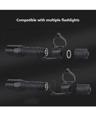 Flashlight Adapter Ring for 1 Inch Inner Diameter Lights Nylon Lightweight Flashlight Ring Portable Flashlight Adapter Ring Compatible for Light HLHL/HLHL-XX Black - Buy Online on GoSupps.com