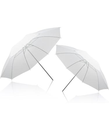 2-Pack 43-inch White Translucent Photography Umbrella Lighting Kit for Studio/Outdoor Photo and Video - (2x 43 White) - Buy Online on GoSupps.com