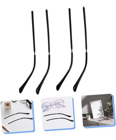 Gleavi 8 Pairs Glasses Legs Repair Kit - Metal Hinge Exchange for Men & Women - Black Glass Frame Temples (14x3cm 4pcs) - Buy Online on GoSupps.com