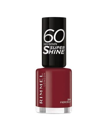 Rimmel London 60 Seconds Super Shine Nail Polish - 314 FIERCELY FIERCELY 1 count (Pack of 1)