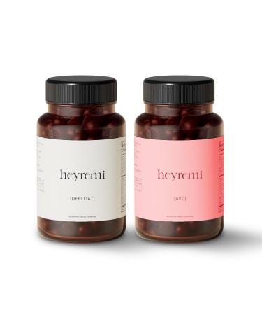 heyremi Digestive Wellness Bundle: Debloat + Apple Cider Vinegar Gummies | Natural Gut Support Formula with Herbal Ingredients | Sugar-Free Vegan Non-GMO (120 Count)