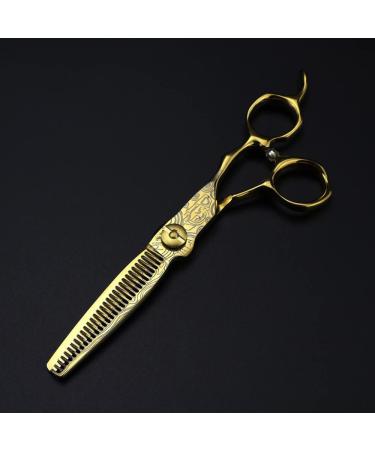 Hair Cutting Scissors 6 Inch Professional Gold Cut Scissor Damascus Hair Scissors Haircut Thinning Barber Tools Cutting Shears Hairdresser Scissors Set - Buy Online on GoSupps.com