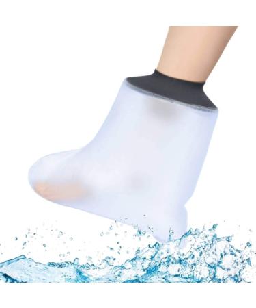 Non-Ring Shower Waterproof Cover Foot & Ankle Water Proof Foot Cast Cover Reusable Cast Protector for Shower Bathing and Swimming Adult Feet 32cm ()