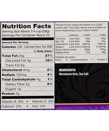 Kirkland Dry Roasted Macadamia Nuts with Sea Salt 680g - 1.5lb Pack - Buy Online on GoSupps.com