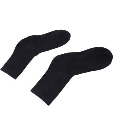 ZASCHMOY Moisturizing Gel Heel Socks Soft Cotton Comfortable Like a Spa Experience for Relaxing Sleep and Everyday Use 4 Pairs (Black) - Buy Online on GoSupps.com