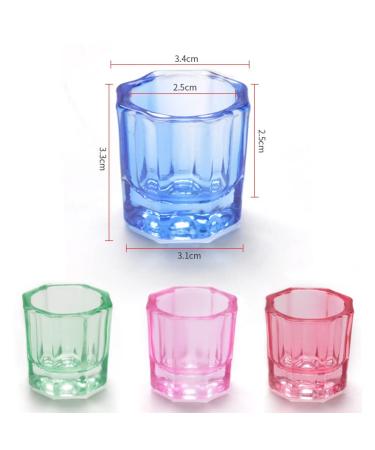 Drehdy 4 Pack Dappen Dish Cups for Nail Art - Acrylic Liquid & Powder Holder - Manicure Care Tools - 4 Colors - Buy Online on GoSupps.com