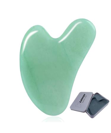 Gua Sha Gua Sha Facial tools Natural Jade Guasha Tool for Face Microcirculation Removes Toxins Prevents Wrinkles for SPA Acupuncture Therapy Trigger Point Treatment Lymphatic Drainage tool