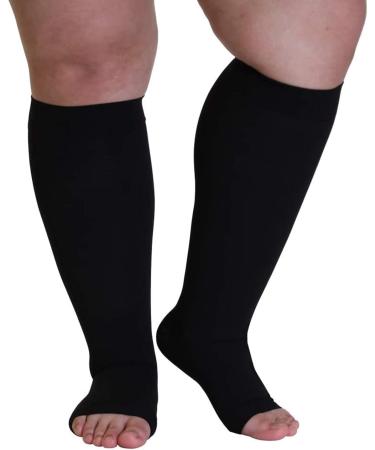 WSYKC 20-30 mmHg Open-Te Compression Stockings - Ultra-Wide 6x Size for Obese & Pregnant Women - Buy Online on GoSupps.com